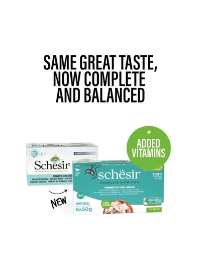 Schesir Cat Multi pack Can Tuna with Seabream-6x50g Weight - 6x50g-3