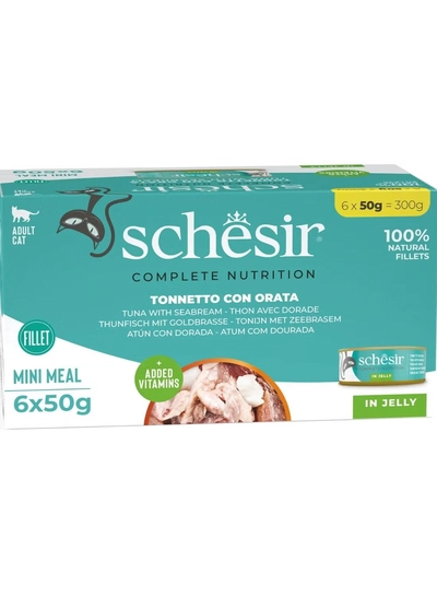 Schesir Cat Multi pack Can Tuna with Seabream-6x50g Weight - 6x50g-0