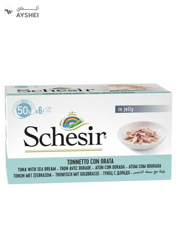 Schesir Cat Multi pack Can Tuna with Seabream-6x50g Weight - 6x50g