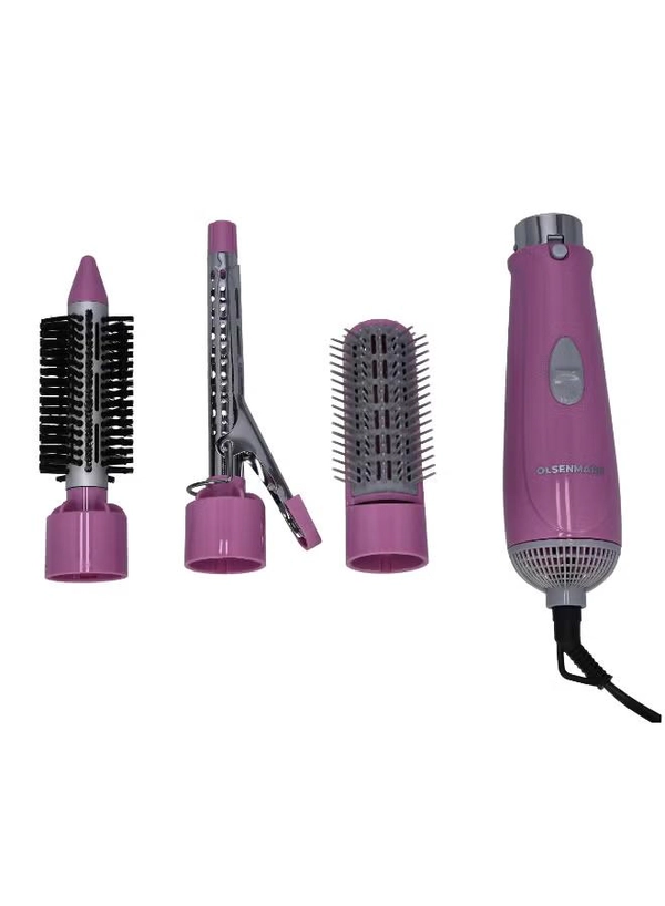 Olsenmark 4-Piece Hair Stylist Tool Set Pink
