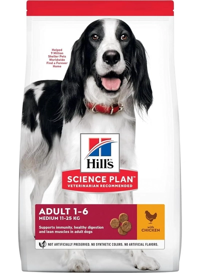 Hill's Science Plan Medium Adult Dog W/Chicken 2.5Kg, Standard-0