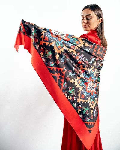 Silk Road - Ancient Borda Scarf (Large)-1
