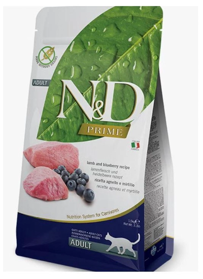 Farmina Lamb & Blueberry Adult Cat Dry Food, 1.5Kg-0