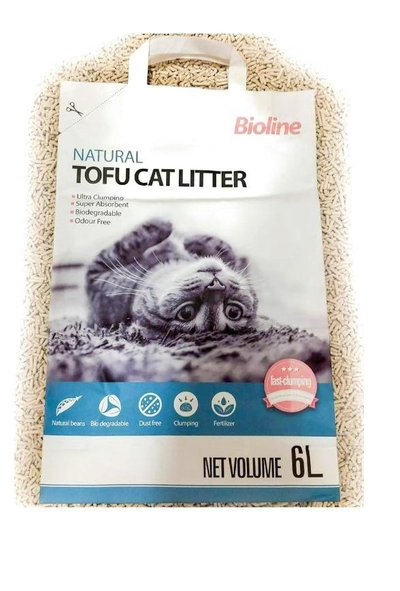 Bioline Tofu Cat Litter-Original 6L-0