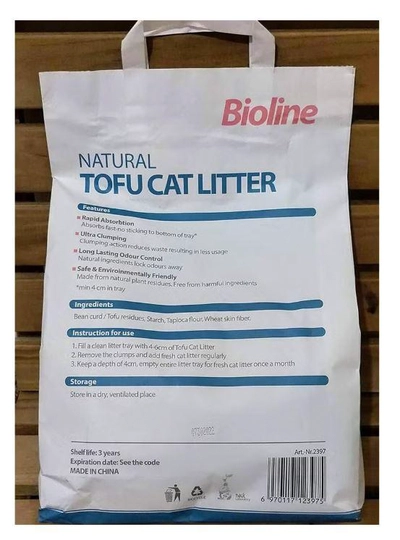 Bioline Tofu Cat Litter-Original 6L-2