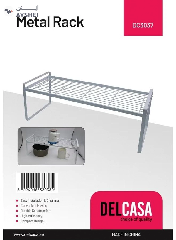 Delcasa DC3037 Metal Rack, White