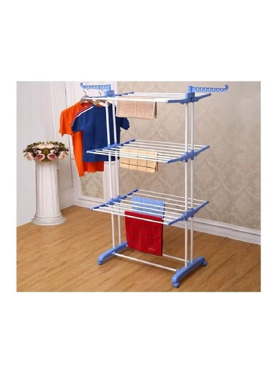 MUM 3 Layer Clothe Rack Hanger Silver 84-170cm-0