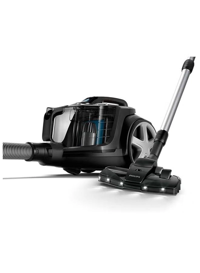 Philips PowerPro Expert Bagless Vacuum Cleaner - PowerCyclone 8, TriActive+ LED Nozzle, 2L Dust Capacity, 900 W FC9747/09 Ink Black-1