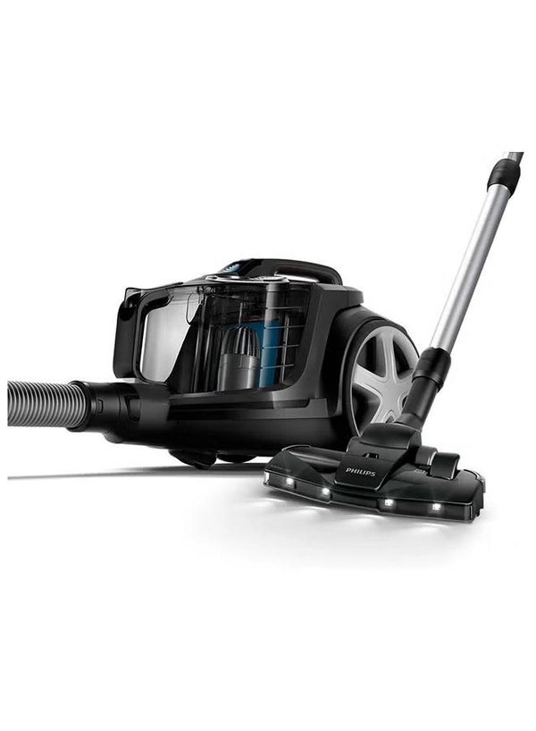 Philips PowerPro Expert Bagless Vacuum Cleaner - PowerCyclone 8, TriActive+ LED Nozzle, 2L Dust Capacity, 900 W FC9747/09 Ink Black
