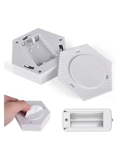 Yuwell Pack Of 6 Pcs LED Wall Light with Remote Wireless LED Cabinet Light With Adjustable Brightness and Timer Function Suitable For Kitchen, Bedroom, Study Room-3