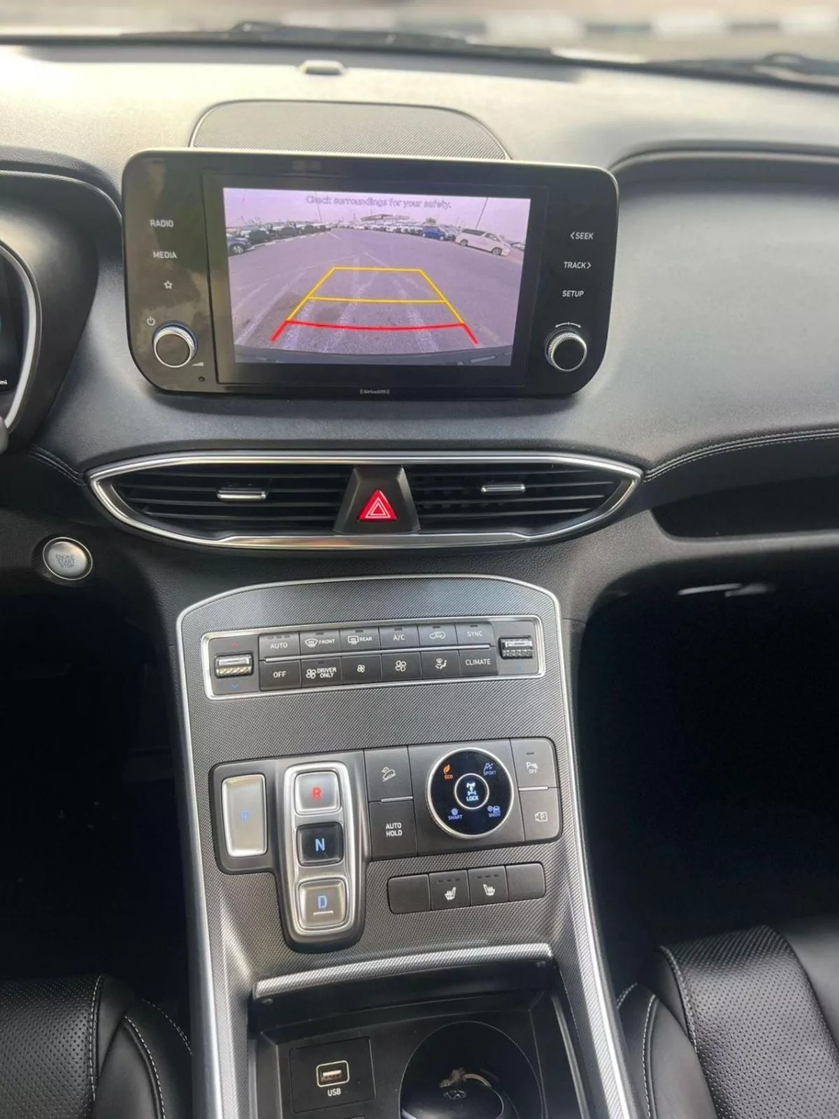 Hyundai Santa Fe PREMIUM 2021 Hyundai Santafe FE Hybrid 1.6L V4 - AWD 4x4 -Push Strad - Auto Trunk - Leather Seat - Rear Came-18-0