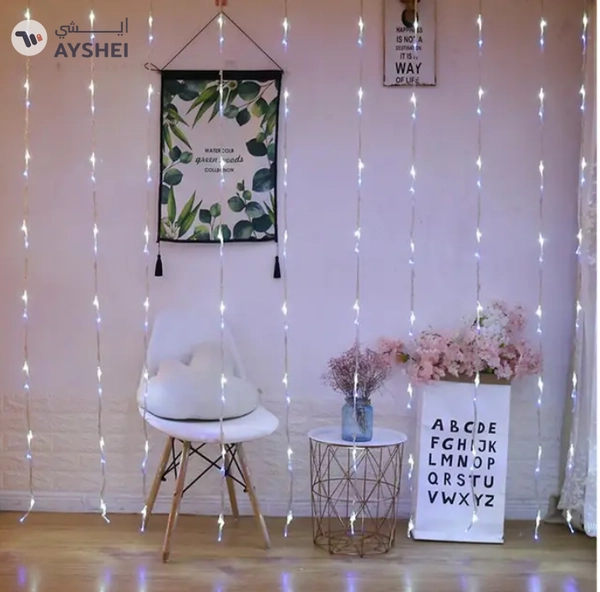 600LED / 6MX3M DECORATIVE LED CURTAIN-WHITE