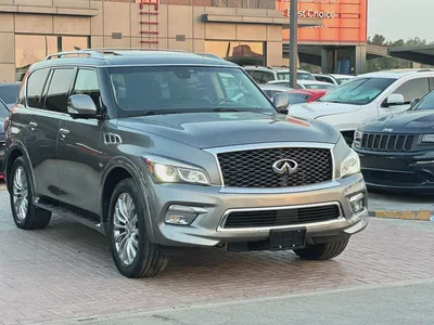 إنفينتي QX80 مواصفات امريكية 2017 فل اوبشن بحالة جيدة-1