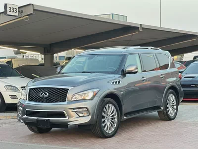 إنفينتي QX80 مواصفات امريكية 2017 فل اوبشن بحالة جيدة-2