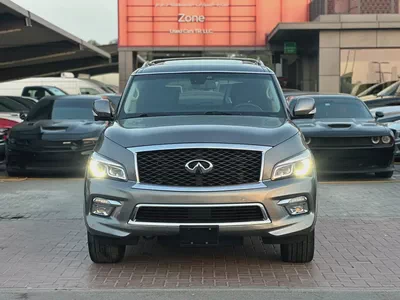 إنفينتي QX80 مواصفات امريكية 2017 فل اوبشن بحالة جيدة-3