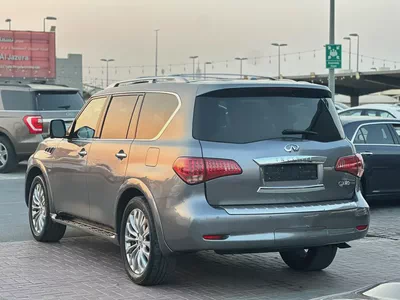 إنفينتي QX80 مواصفات امريكية 2017 فل اوبشن بحالة جيدة-4