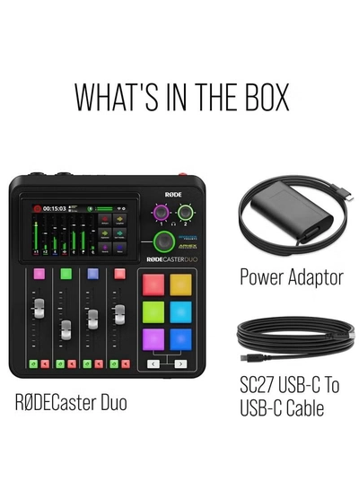 RODE Rodecaster Duo Streaming Mixer RC Duo Black-4