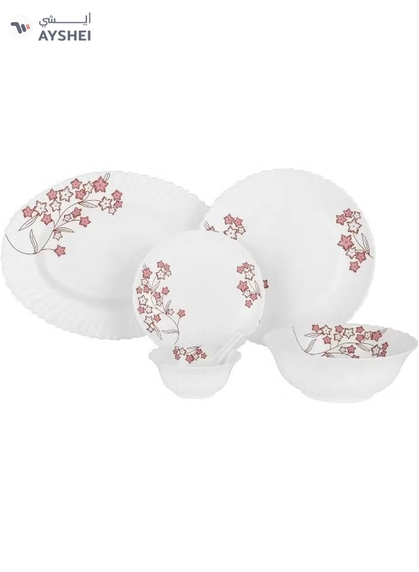 DELCASA 33 Pieces Opalware Dinner Set
