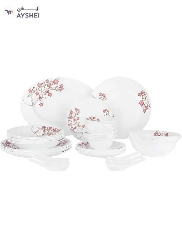 DELCASA 33 Pieces Opalware Dinner Set
