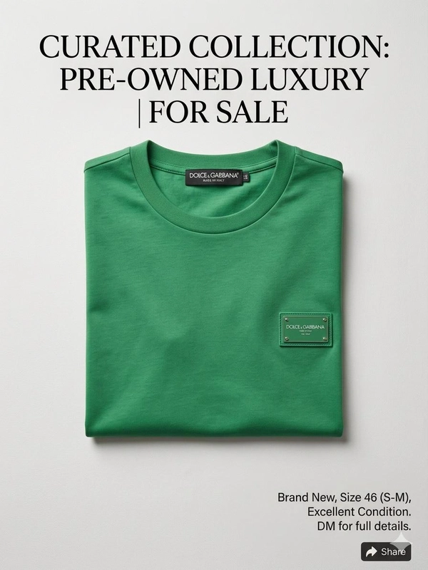 Dolce & Gabbana Men's Green T-shirt - Brand New