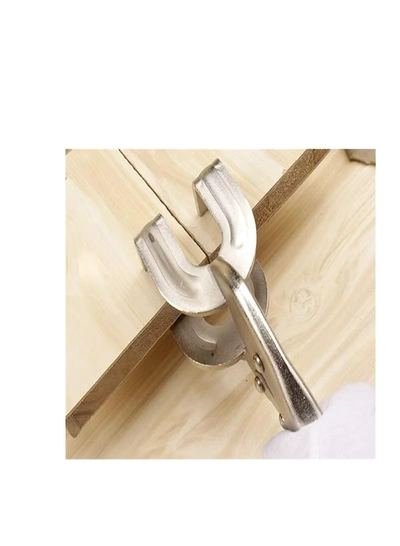 ABBASALI Carbon Steel Welding Clamp U Type Pipe Wrench Adjustable Grip Vise Locking Jaw Pliers Wood Locator Clips Electrical Repair Tool-4