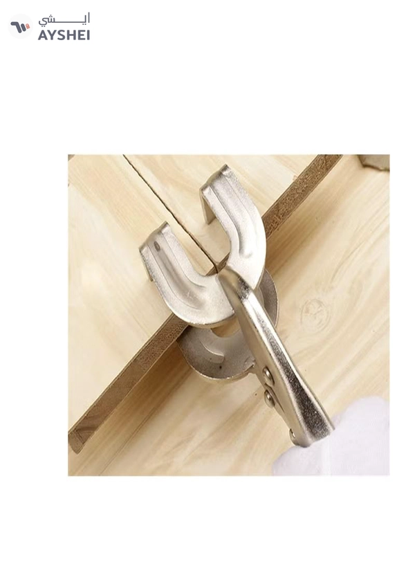 ABBASALI Carbon Steel Welding Clamp U Type Pipe Wrench Adjustable Grip Vise Locking Jaw Pliers Wood Locator Clips Electrical Repair Tool