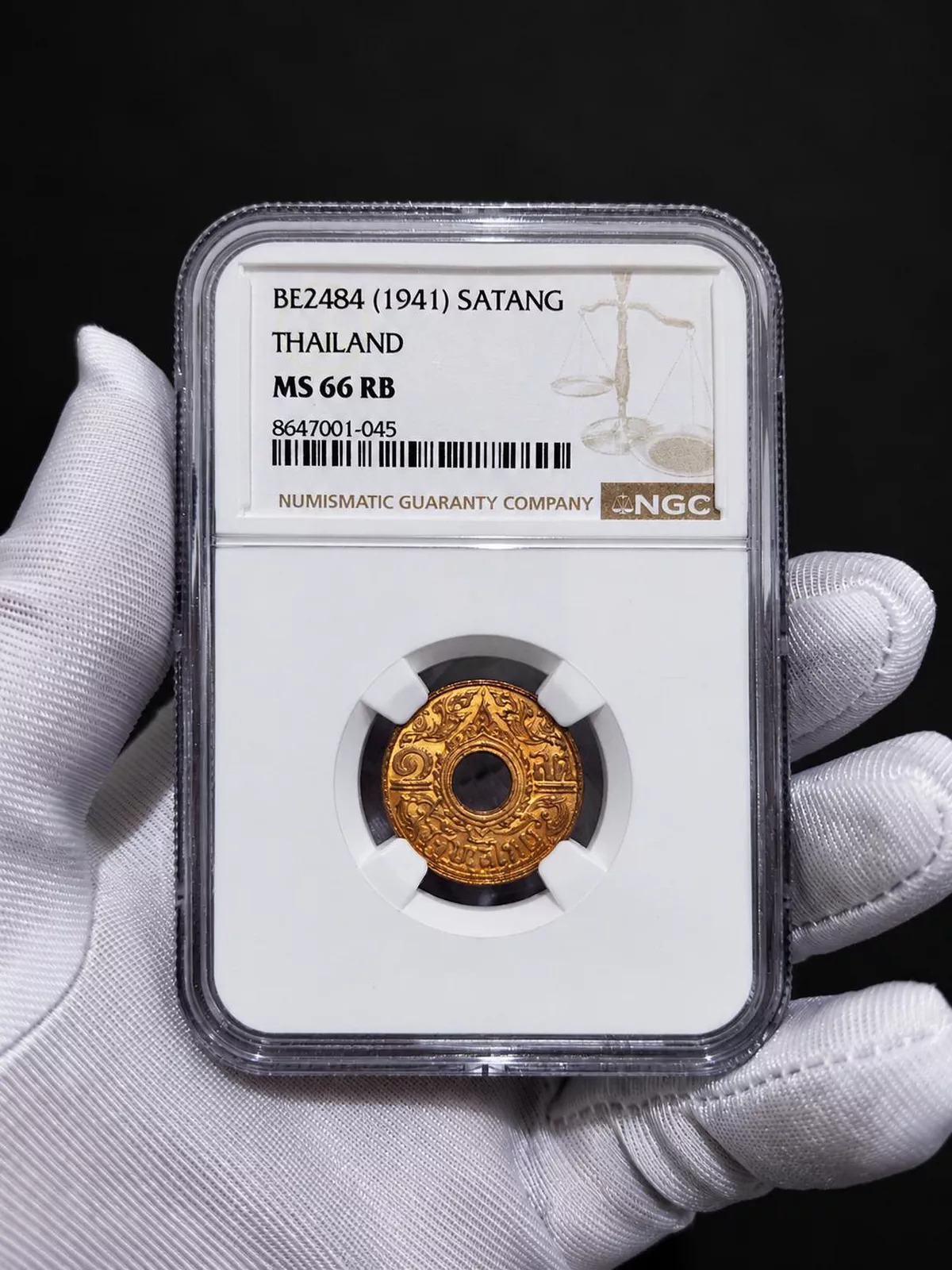 1941 Thailand Satang MS66 RB-2-2