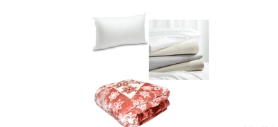 Pillow, Bed sheet, Pillow cover & Blanket Set-0