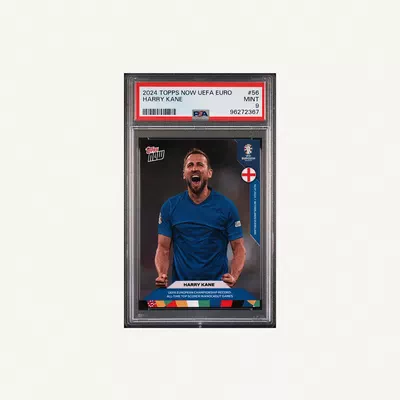 2024 Topps Now UEFA Euro Harry Kane #56, graded PSA Mint 9-0