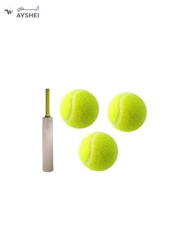 ABBASALI Cricket Bat & Tennis Ball Set