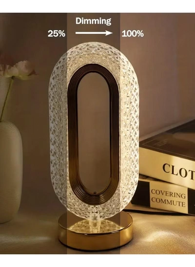 Yuwell Ramadan Lamp Ramadan Light Crystal Table Lamp With USB 3 Color Changing Option Crystal Lamp LED Light Lamp With 3 Light Intensities Tactile Switch Desk Lamp Ramadan Decoration-1