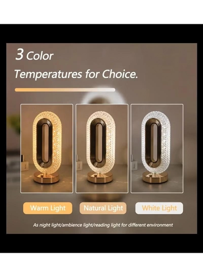 Yuwell Ramadan Lamp Ramadan Light Crystal Table Lamp With USB 3 Color Changing Option Crystal Lamp LED Light Lamp With 3 Light Intensities Tactile Switch Desk Lamp Ramadan Decoration-3