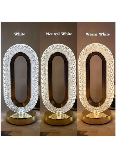 Yuwell Ramadan Lamp Ramadan Light Crystal Table Lamp With USB 3 Color Changing Option Crystal Lamp LED Light Lamp With 3 Light Intensities Tactile Switch Desk Lamp Ramadan Decoration-4