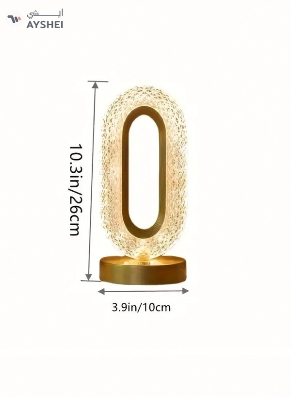 Yuwell Ramadan Lamp Ramadan Light Crystal Table Lamp With USB 3 Color Changing Option Crystal Lamp LED Light Lamp With 3 Light Intensities Tactile Switch Desk Lamp Ramadan Decoration