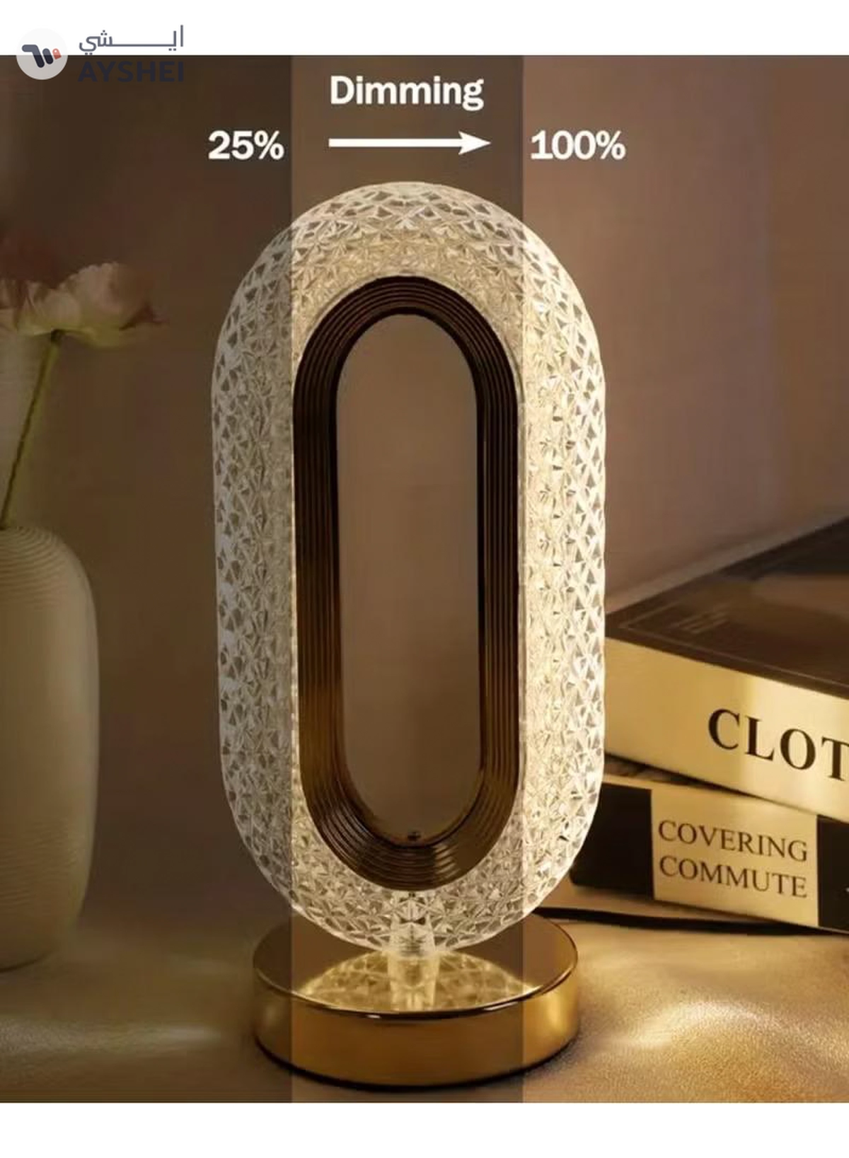 Yuwell Ramadan Lamp Ramadan Light Crystal Table Lamp With USB 3 Color Changing Option Crystal Lamp LED Light Lamp With 3 Light Intensities Tactile Switch Desk Lamp Ramadan Decoration-1-1