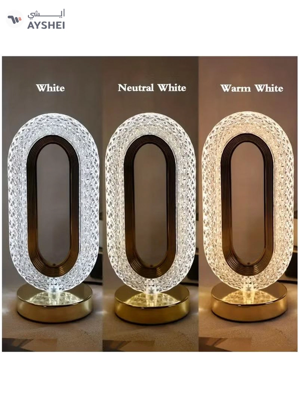 Yuwell Ramadan Lamp Ramadan Light Crystal Table Lamp With USB 3 Color Changing Option Crystal Lamp LED Light Lamp With 3 Light Intensities Tactile Switch Desk Lamp Ramadan Decoration