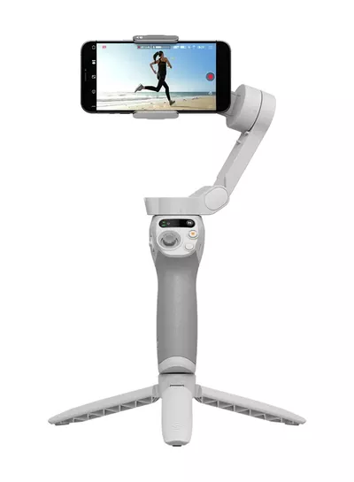 dji OSMO Mobile SE Intelligent Gimbal, 3-Axis Phone Gimbal, Android And iPhone Gimbal, Vlogging Stabilizer YouTube And TikTok Videos, UAE Version With Official Warranty Support Grey-0