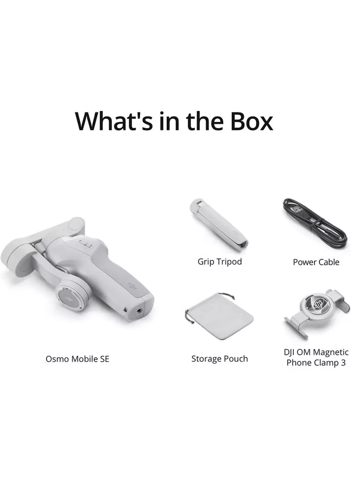 dji OSMO Mobile SE Intelligent Gimbal, 3-Axis Phone Gimbal, Android And iPhone Gimbal, Vlogging Stabilizer YouTube And TikTok Videos, UAE Version With Official Warranty Support Grey-1-1