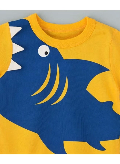 Babyqlo Casual Stylish T-Shirt Yellow-2
