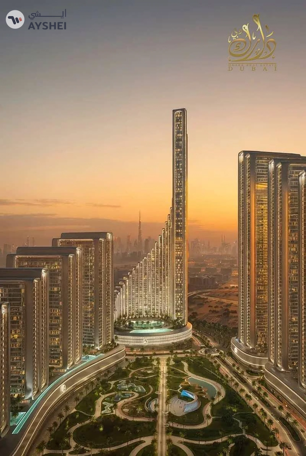 Furnished 2BR Apartment | Maybach Six Tower A | Multiple Skyline & Park Views