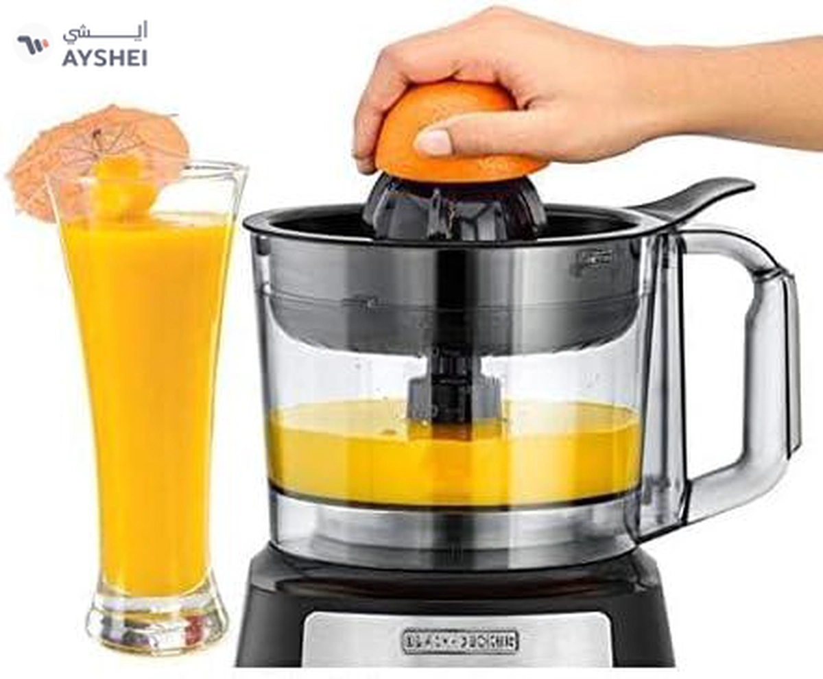 Black+Decker 600 W 29 Function Food Processor with Blender, Mill and Juicer, Black, FX650-2-2