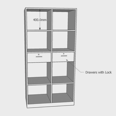 Wardrobe: 2 Door, With customized layout options-0