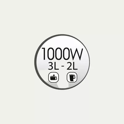 Moulinex 3 Litre Double Force Food Processor, 1000 Watts, Silver, Plastic-3
