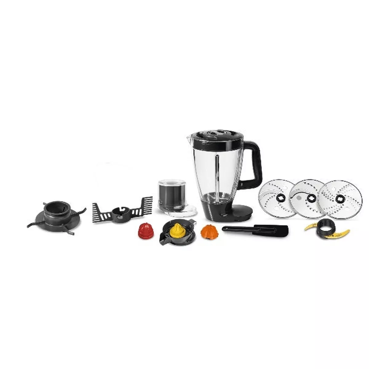 Moulinex 3 Litre Double Force Food Processor, 1000 Watts, Silver, Plastic-1-1