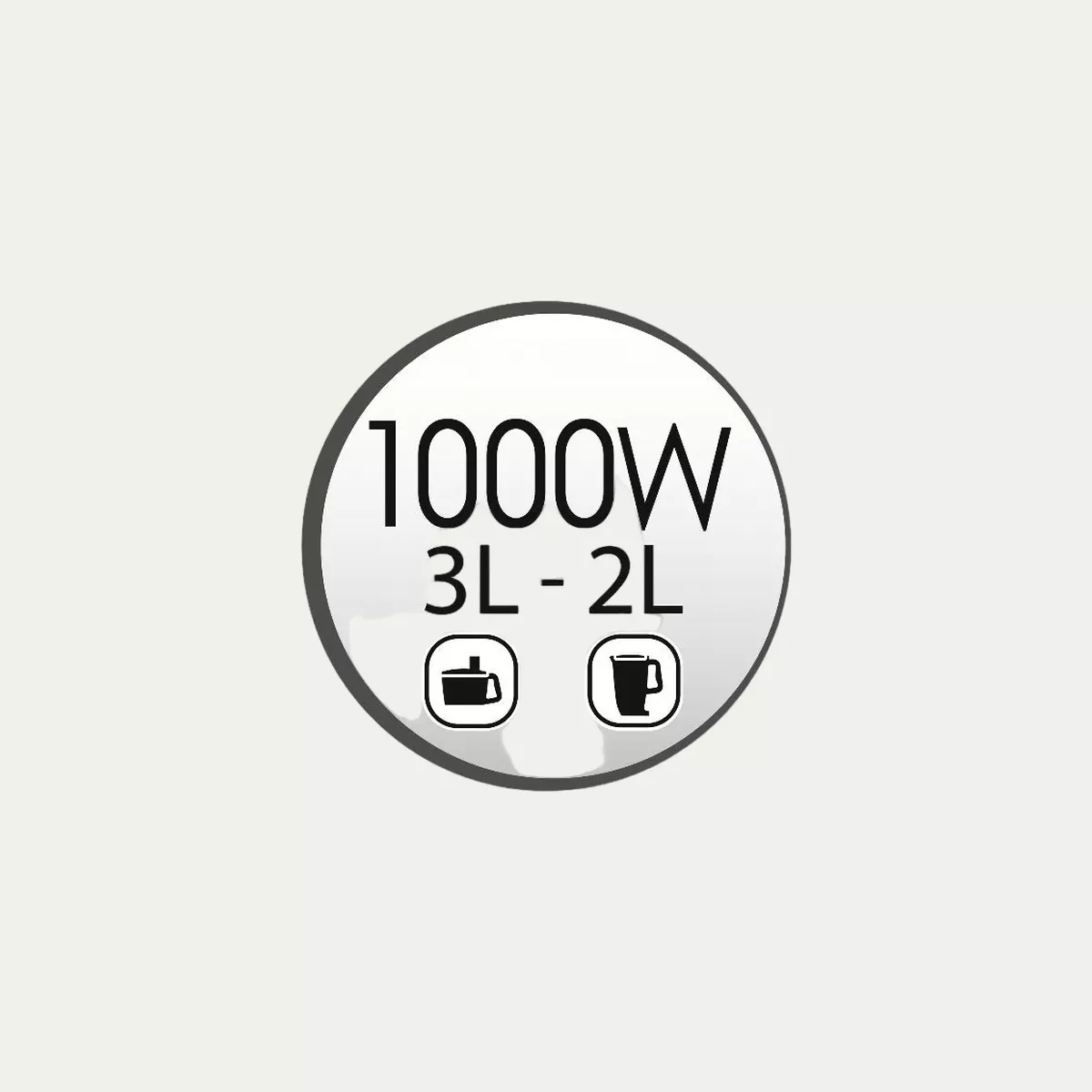 Moulinex 3 Litre Double Force Food Processor, 1000 Watts, Silver, Plastic-3-3