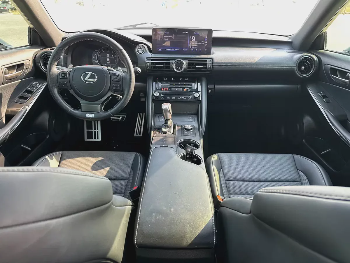 Lexus IS 350 F Sport Prestige | 2024 | USA Specs | 1,936 km | White/Black | Full Option-9-9