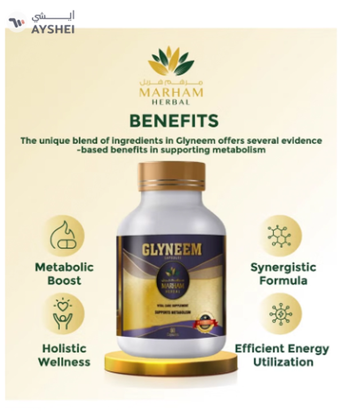 MARHAM HERBAL Glyneem Capsule: Vital Care Supplement to Supports-2-2