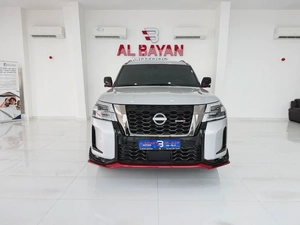 نيسان باترول نيسمو فضي / احمر خليجي المسعود Nissan Patrol NISMO 2022 GCC Specs Pristine Condition