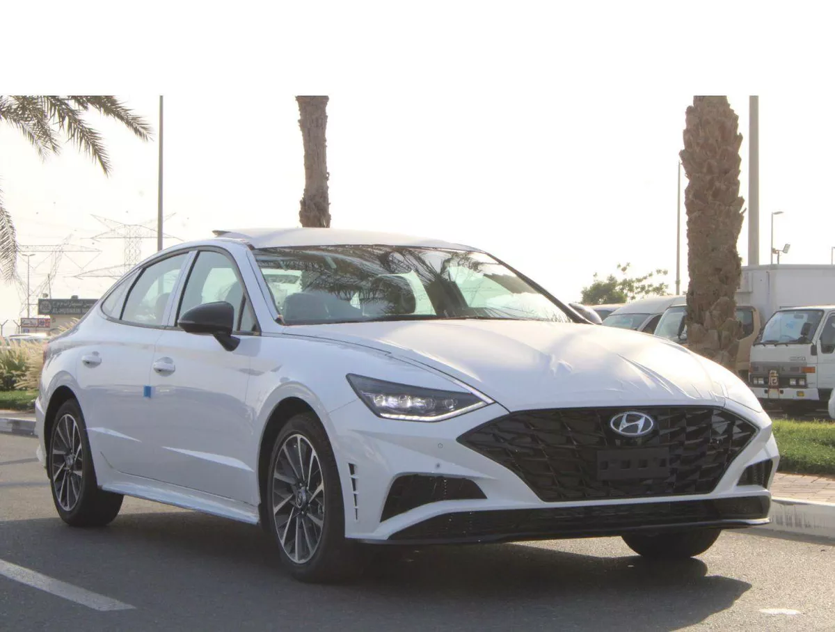2024 Hyundai Sonata – White Sedan with Brown Interior