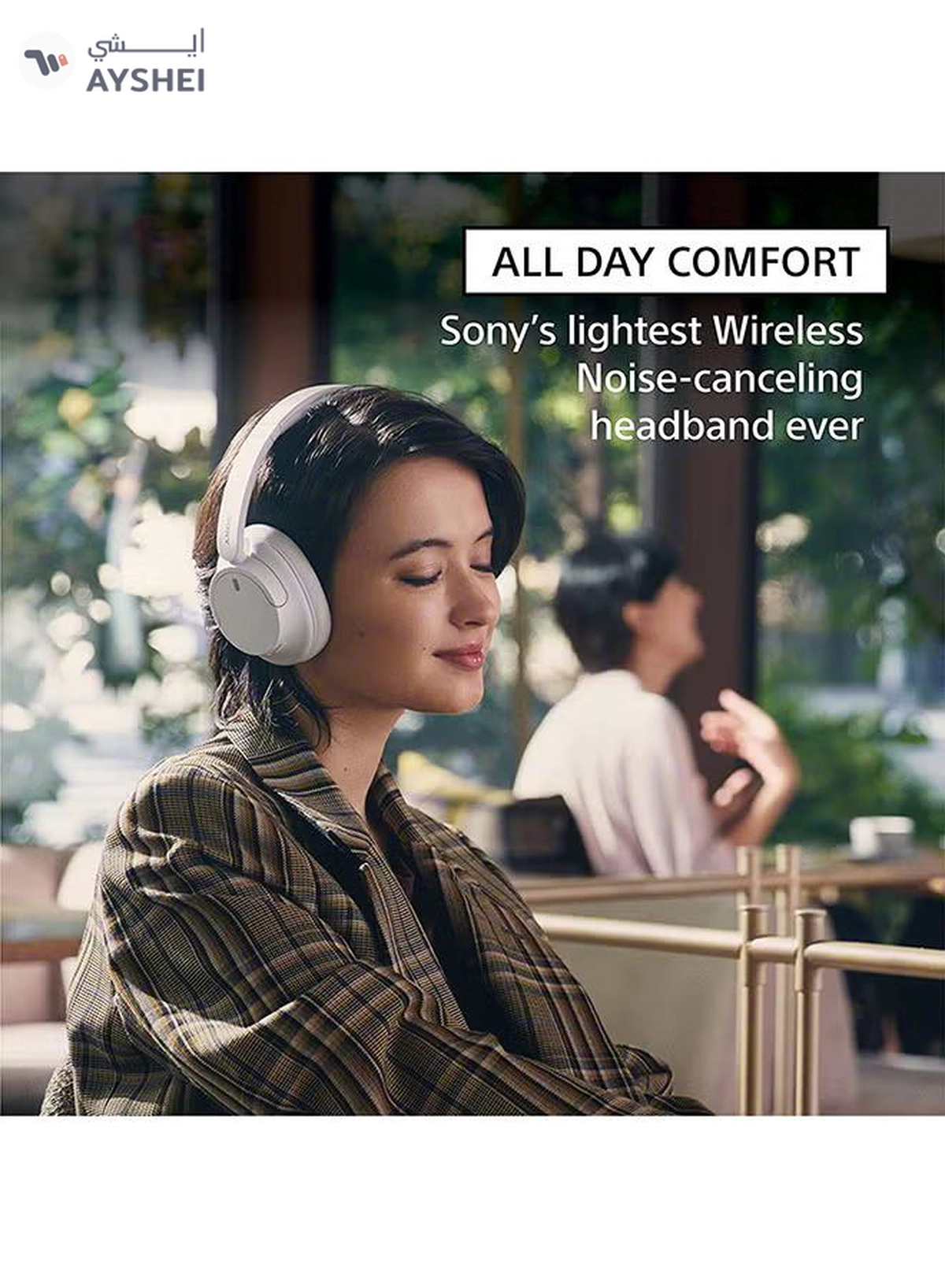 Sony WH-CH720 Noise Cancelling Wireless Headphones Bluetooth Over The Ear With Mic For Phone Call White-7-7